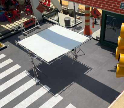 Photographer working with camera